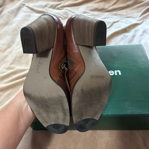 Paul Green The Day Breaker Malibu Saddle Leather Chestnut Leather Boots 7.5